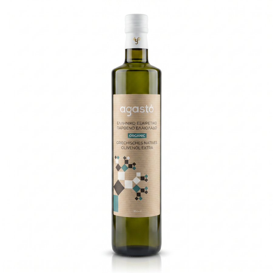 Agasto Bio Olivenöl Extra Nativ 750 ml Flasche