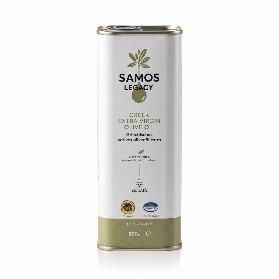 Agasto Samos Legacy Olivenöl Extra Nativ 500 ml Kanister