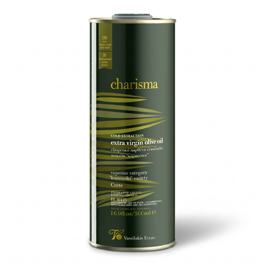 Vassilakis Charisma Olivenöl Extra Nativ 500 ml Kanister