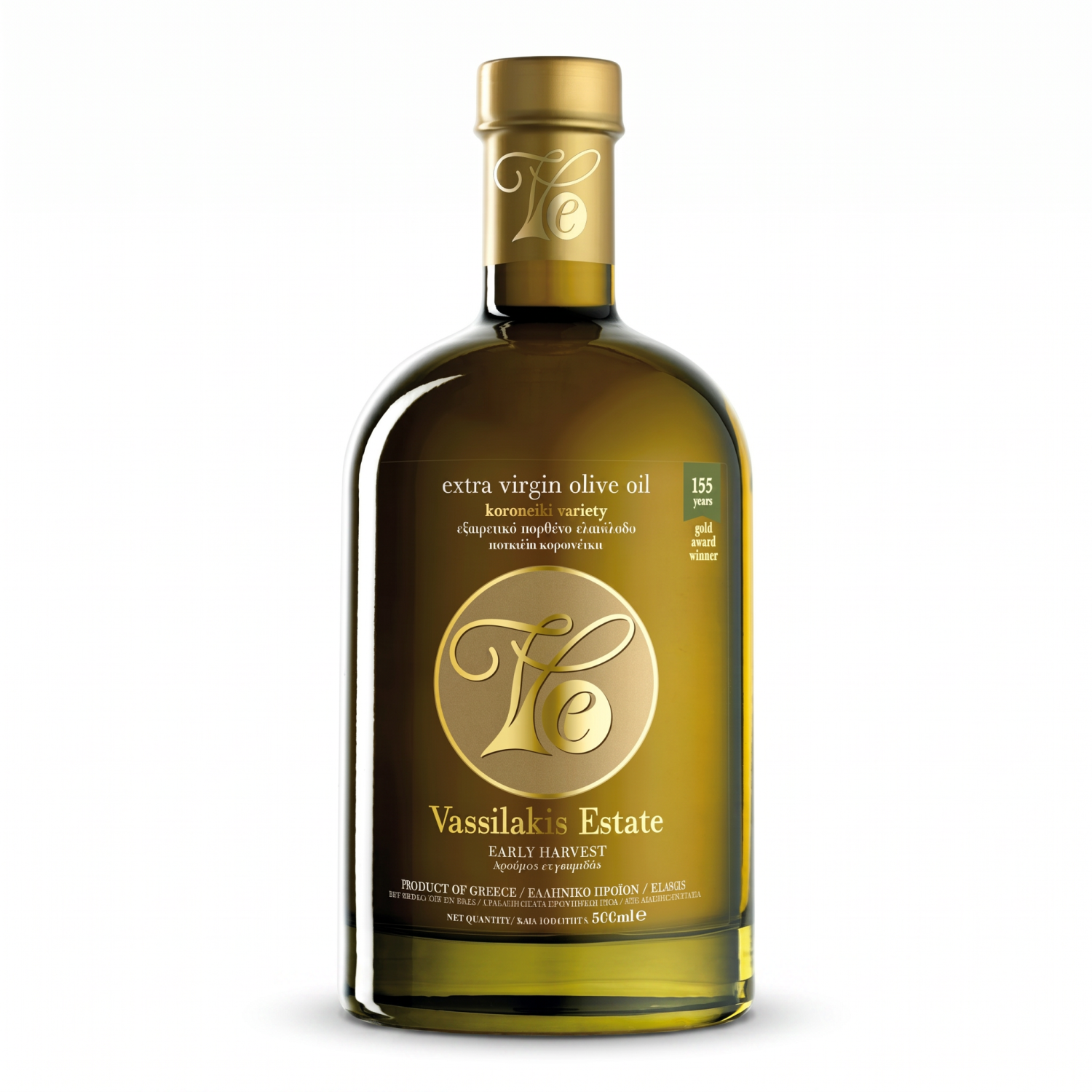 Vassilakis Estate Olivenöl Extra Nativ 500 ml Flasche