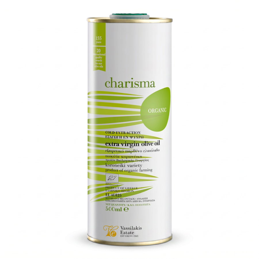 Vassilakis Charisma Bio Olivenöl Extra Nativ 500 ml Kanister