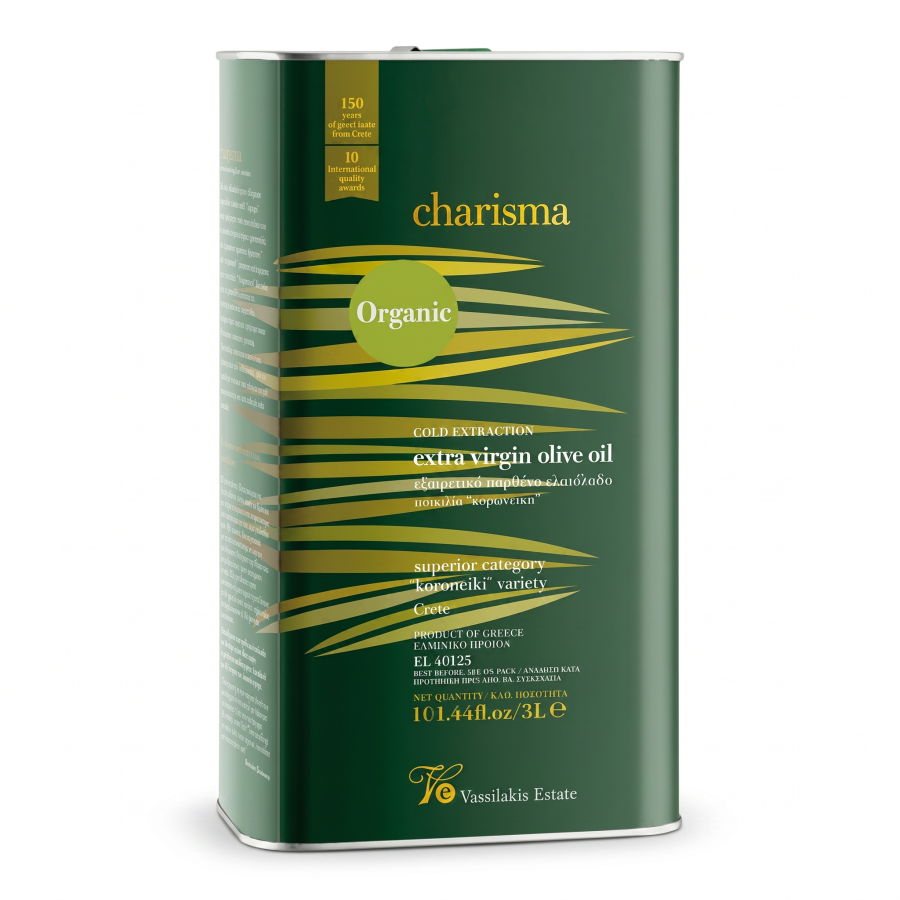 Vassilakis Charisma Bio Olivenöl Extra Nativ 3 l Kanister