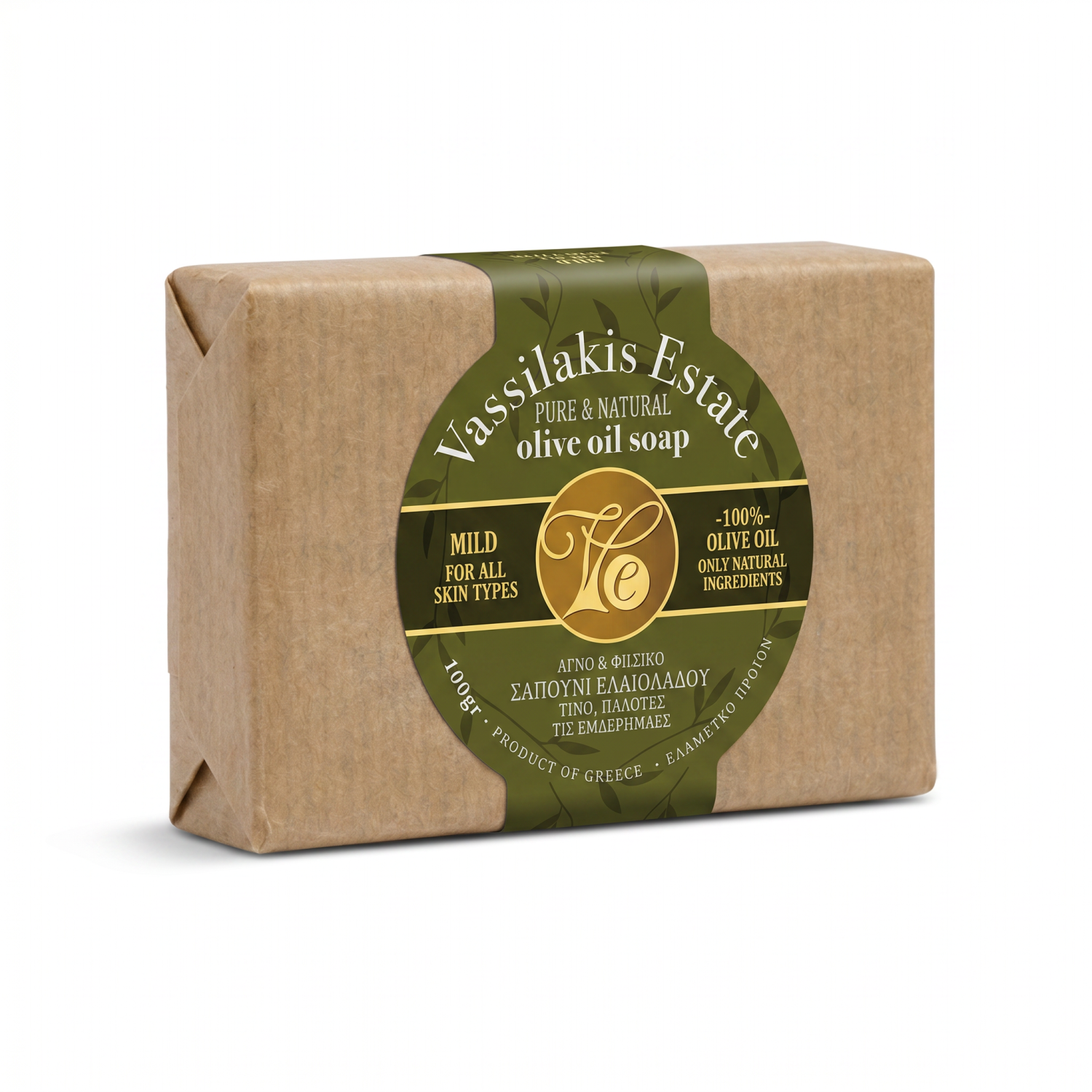 Vassilakis Estate Seife mit Olivenöl 100 g
