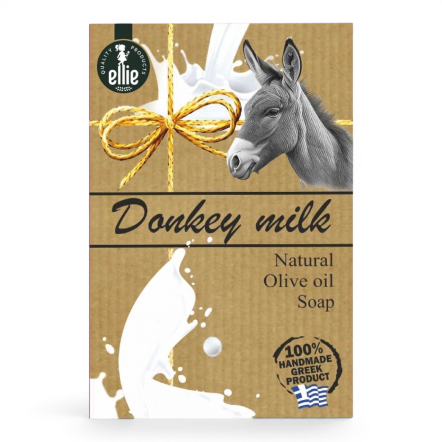 Ellie handgemachte Seife mit Olivenöl und Eselsmilch 100 g