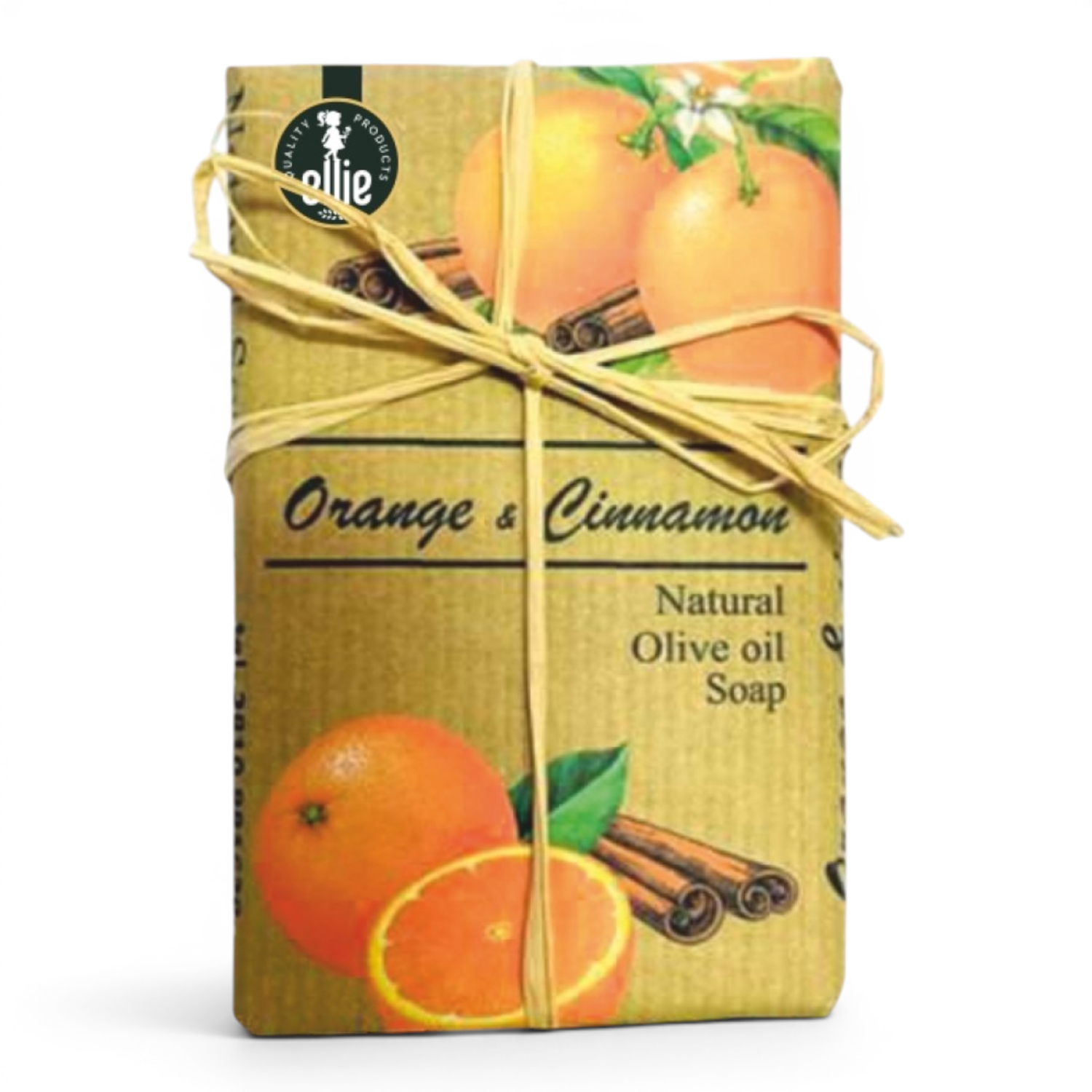 Ellie handgemachte Seife mit Olivenöl und Orange-Zimt 1