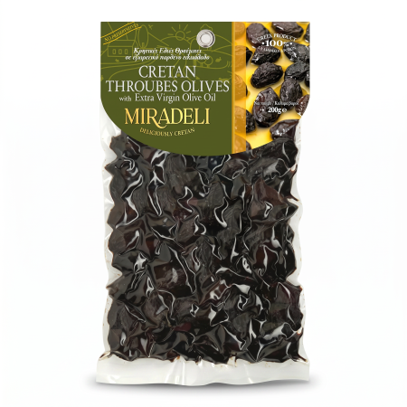Throubes-Oliven naturgetrocknet – MIRADELI 200 g